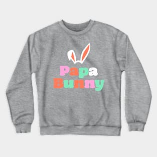 'Papa Bunny' Shirt Crewneck Sweatshirt